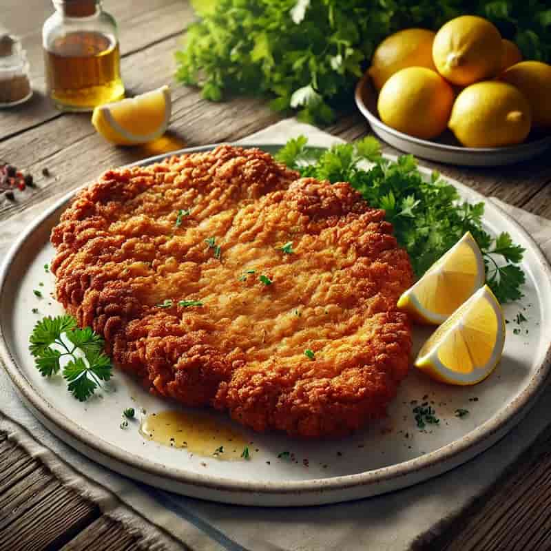 تصویر 1 از شنیسل مرغ سوخاری پک فود با بافت ترد و طلایی